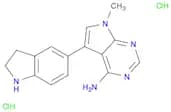 5-(2,3-Dihydro-1h-indol-5-yl)-7-methyl-7h-pyrrolo[2,3-d]pyrimidin-4-amine dihydrochloride