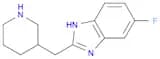 5-Fluoro-2-(piperidin-3-ylmethyl)-1H-benzimidazole