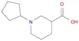 1-Cyclopentyl-3-piperidinecarboxylic acid hydrochloride