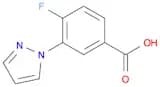 4-Fluoro-3-(1H-pyrazol-1-yl)benzoic acid
