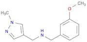 N-(3-METHOXYBENZYL)-N-[(1-METHYL-1H-PYRAZOL-4-YL)METHYL]AMINE