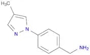 1-[4-(4-METHYL-1H-PYRAZOL-1-YL)PHENYL]METHANAMINE
