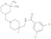 3,5-Dichloro-N-[[4-fluoro-1-[(tetrahydro-2,2-dimethyl-2H-pyran-4-yl)methyl]-4-piperidinyl]methyl]b…