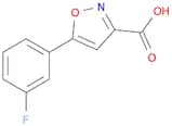 5-(3-fluorophenyl)-1,2-oxazole-3-carboxylic acid