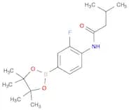 N-[2-fluoro-4-(tetramethyl-1,3,2-dioxaborolan-2-yl)phenyl]-3-methylbutanamide