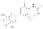 3-cyclopropyl-1-[2-fluoro-4-(tetramethyl-1,3,2-dioxaborolan-2-yl)phenyl]urea