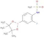 N-[2-fluoro-4-(tetramethyl-1,3,2-dioxaborolan-2-yl)phenyl]methanesulfonamide