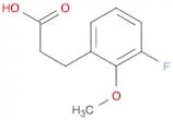 3-(3-Fluoro-2-methoxyphenyl)propionic acid