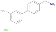 [4-(3-methylphenyl)phenyl]methanamine hydrochloride