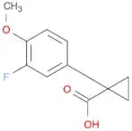 1-(3-Fluoro-4-methoxyphenyl)cyclopropane-1-carboxylic acid