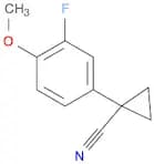 1-(3-fluoro-4-methoxyphenyl)cyclopropane-1-carbonitrile