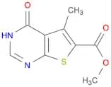 Methyl 5-methyl-4-oxo-3H,4H-thieno[2,3-d]pyrimidine-6-carboxylate