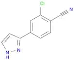 2-Chloro-4-(1H-pyrazol-5-yl)benzonitrile