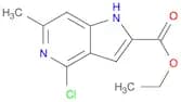 Ethyl 4-Chloro-6-Methyl-1H-Pyrrolo[3,2-C]Pyridine-2-Carboxylate