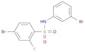 4-Bromo-N-(3-bromophenyl)-2-fluorobenzenesulfonamide
