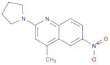 4-methyl-6-nitro-2-pyrrolidin-1-ylquinoline