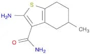 2-amino-5-methyl-4,5,6,7-tetrahydro-1-benzothiophene-3-carboxamide