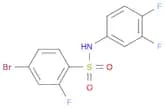 4-bromo-N-(3,4-difluorophenyl)-2-fluorobenzenesulfonamide