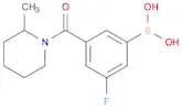 (3-Fluoro-5-(2-methylpiperidine-1-carbonyl)phenyl)boronic acid