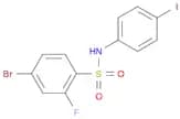 4-Bromo-2-fluoro-N-(4-iodophenyl)-benzenesulfonamide