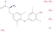 sodium (2S)-2-amino-3-[4-(4-hydroxy-3,5-diiodophenoxy)-3,5-diiodophenyl]propanoate pentahydrate