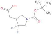 2-(1-(tert-butoxycarbonyl)-4,4-difluoropyrrolidin-3-yl)aceticacid-B28156