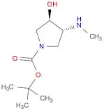 rel-1,1-Dimethylethyl (3R,4R)-3-hydroxy-4-(methylamino)-1-pyrrolidinecarboxylate