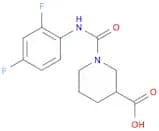 1-[(2,4-difluorophenyl)carbamoyl]piperidine-3-carboxylic acid