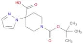 1-[(tert-butoxy)carbonyl]-4-(1H-pyrazol-1-yl)piperidine-4-carboxylic acid