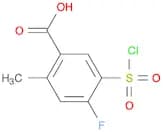 5-(Chlorosulfonyl)-4-fluoro-2-methylbenzoic acid