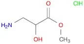 Propanoic acid, 3-amino-2-hydroxy-, methyl ester, hydrochloride