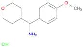 (4-Methoxyphenyl)(oxan-4-yl)methanamine hydrochloride
