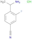 4-(1-Aminoethyl)-3-fluorobenzonitrile hydrochloride