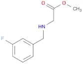 methyl 2-{[(3-fluorophenyl)methyl]amino}acetate