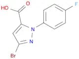 3-Bromo-1-(4-fluorophenyl)-1H-pyrazole-5-carboxylic acid