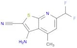 3-Amino-6-(difluoromethyl)-4-methylthieno[2,3-b]pyridine-2-carbonitrile