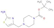 1-Piperazinecarboxylic acid, 4-[(2-amino-4-thiazolyl)methyl]-,1,1-dimethylethyl ester