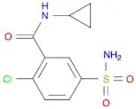2-Chloro-N-cyclopropyl-5-sulfamoylbenzamide