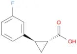 rac-(1R,2R)-2-(3-fluorophenyl)cyclopropane-1-carboxylic acid, trans