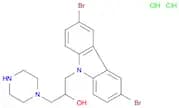 1-(3,6-dibromo-9H-carbazol-9-yl)-3-(piperazin-1-yl)propan-2-ol dihydrochloride