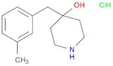 4-[(3-methylphenyl)methyl]piperidin-4-ol hydrochloride