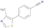 4-(4-methyl-1,3-thiazol-5-yl)benzonitrile