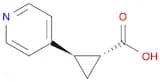 rac-(1R,2R)-2-(pyridin-4-yl)cyclopropane-1-carboxylic acid, trans