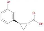 rel-(1R,2R)-2-(3-Bromophenyl)cyclopropanecarboxylic acid