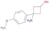 3-Amino-3-(4-methoxyphenyl)cyclobutan-1-ol