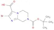 2-Bromo-7-(Tert-Butoxycarbonyl)-5,6,7,8-Tetrahydroimidazo[1,2-A]Pyrazine-3-Carboxylic Acid