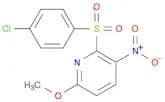 2-((4-Chlorophenyl)sulfonyl)-6-methoxy-3-nitropyridine
