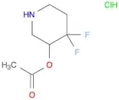 4,4-Difluoropiperidin-3-yl acetate hydrochloride