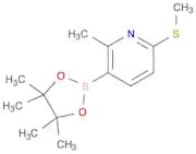 2-Methyl-6-(methylthio)-3-(4,4,5,5-tetramethyl-1,3,2-dioxaborolan-2-yl)pyridine