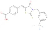 4-[[4-Oxo-2-thioxo-3-[3-(trifluoromethyl)benzyl]thiazolidin-5-ylidene]methyl]benzoicAcid